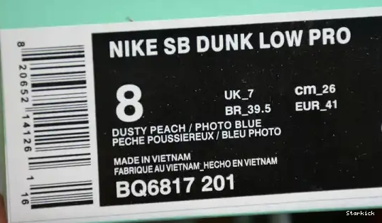 SB Dusty Dunk Low BQ6817-201 Peach Corduroy Nike 0501